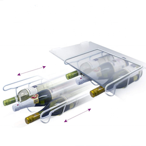 Organizador de congelador y <span class=keywords><strong>nevera</strong></span> que ahorra espacio, estante debajo de botellas para cerveza, vino y almacenamiento en refrigerador - Product Image 4