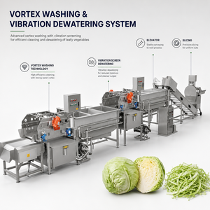 Linea di Produzione Multifunzionale <span class=keywords><strong>per</strong></span> Asciugatura e Risciacquo a Ciclone ad Alta Pressione <span class=keywords><strong>per</strong></span> Erbe Biologiche Fresche di Fattoria e Broccoli - Product Image 5