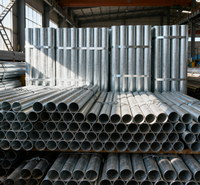 Tuyau en acier galvanisé avec revêtement en zinc épais, durable, anti-corrosion, pour applications industrielles, ateliers, entrepôts, décoration