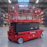 Table élévatrice mobile électrique à ciseaux Liondi EFM-6000/EFM-8000 6m/8m/10m à profil bas, capacité 2200kg, 2400x1170mm pour l'emballage