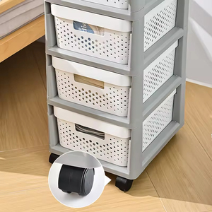 Carrello Portaoggetti in Plastica Resistente con Cassetti Multipli e Ruote per Casa e Ufficio - Product Image 6