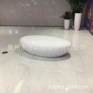 Silla de espera de fibra de vidrio con forma de gota, mueble comercial duradero para pisos duros - Product Image 1