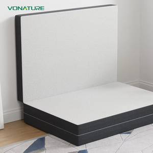 Matelas Pliant Moderne à Trois Volets, Multifonctionnel, en Tissu Tricoté POE Rafraîchissant de 2 Pouces, Certifié OEKO-TEX, Idéal pour Hôtels et Salons – Vente Directe Usine - Product Image 3