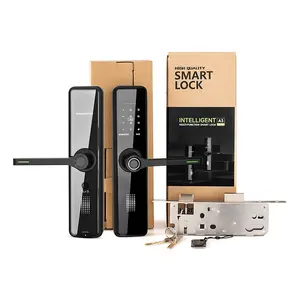 Smart Card Hotel Lock Betaalbare Beste Nfc Vingerafdruk Draadloze Smart Home Deurslot Voor Kantoor