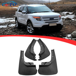 Plastiques de voiture noirs, 4 pièces, garde-boue avant et arrière, élargisseurs d'ailes, accessoires extérieurs aérodynamiques, compatibles avec Ford <span class=keywords><strong>Explorer</strong></span> 2011-2019 - Product Image 1