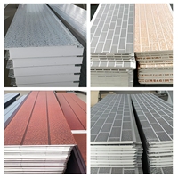 Panneaux décoratifs en polyuréthane, panneaux d'isolation thermique, système d'isolation des murs extérieurs en EPS, texture imitation bois, pour ascenseurs