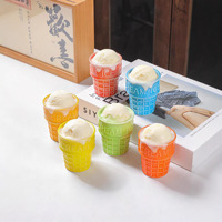 Mini-bol en céramique pour desserts, cornets de glace, bonbons et condiments – Vaisselle de fête