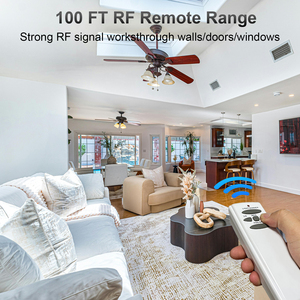 JF-068 + HD5 + miniR28 120ボルトワイヤレスコントロールスイッチユニバーサルウォールスイッチ調整可能風速レシーバーリモートスイッチ - Product Image 4