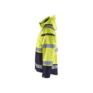 BLAKLADER - 4987198733894XL Chaqueta de concha de alta visibilidad Amarillo/Azul marino-EAN 7330509434468 ROPA DE TRABAJO DE LA HI-VIS - Product Image 4