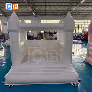 <span class=keywords><strong>Château</strong></span> gonflable de videur de mariage de maison de rebond rose/blanc de location de partie de 6 pieds personnalisable - Product Image 3