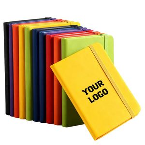 Promotional A5 <b>Dotted</b> Journals Leather Hardcover <b>Notebook</b> Custom Embossed Logo - Product Image 1