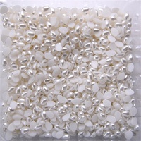 Perles demi-perles plates blanches en forme de goutte Bijoux de scrapbooking pour vêtements Artisanat Perles blanches en forme de goutte