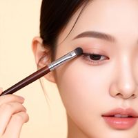 Ensemble de 6 pinceaux à maquillage pour les yeux en bois naturel pour débutants, pour estomper les détails, pinceaux à fard à paupières Aegyo-sal