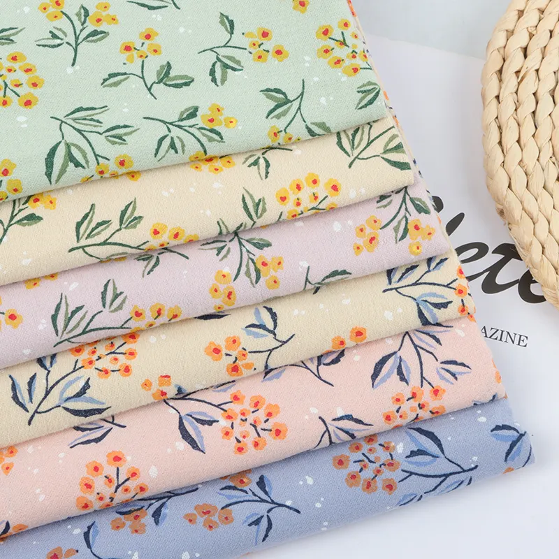 Nouveaux produits capillaires pour l'automne coton impression poignée souple femmes robe tissu pour enfants poupées