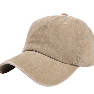 Casquettes de baseball personnalisées avec logo, 6 panneaux, broderie 3D, football, basketball, effet délavé - Product Image 5