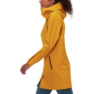 <span class=keywords><strong>Veste</strong></span> de <span class=keywords><strong>pluie</strong></span> imperméable à l'eau longue pour <span class=keywords><strong>fille</strong></span> en tissu PU jaune - Product Image 2