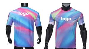 Футбольная форма из полиэстера на заказ, новый стиль, командная униформа с цифровой печатью логотипа для клубных матчей и прямых заказов с фабрики - Product Image 2