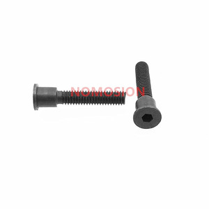 Tornillo de cabeza plana hexagonal M4x18, clase métrica 12.9, de acero al carbono con acabado negro para ensamblaje mecánico - Product Image 2
