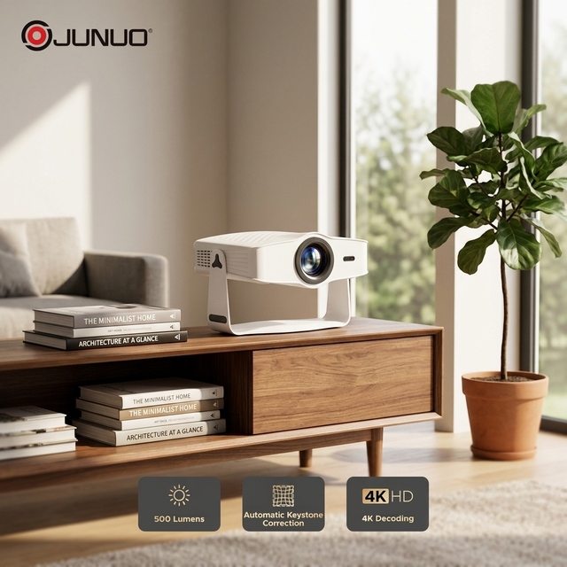 Hot Selling Android 14 500 Lumens WiFi Built-in Speakers HIFI Stereo Portable Home Theater LCD J500 1080P Projector