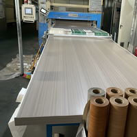 Film décoratif en PVC pour meubles, rouleau écologique non autocollant, prix usine, membrane sous vide pour portes, film vinyle en stock pour armoires