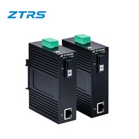 Convertidor de Medios ZTRS de Voltaje Amplio DC12-52V con Redundancia de Doble Alimentación para Redes de Transporte Ferroviario