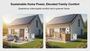 Kit solaire hybride complet de 5 kW à 30 kW pour maison, panneaux solaires monocristallins, système au sol, contrôleur MPPT, batterie lithium-ion - Product Image 3