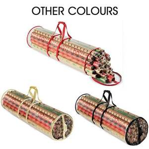 Premium Transparent Christmas Wrapping Paper Holder Durable Handles Eco-Friendly PVC Material 35L Capacity - Product Image 5