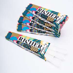 Cônes à rouler classiques à combustion lente ultra-fins - Gomme arabique naturelle, logo personnalisable, tailles 78-109 mm, utilisation manuelle/machine - Product Image 4