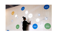 Sensor láser multitáctil Magic Wall proyección interactiva ciencia arte pared proyección mapeo dedo toque en Exposición de museo