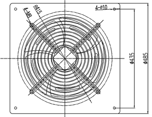 Vente directe d'usine, ventilateurs muraux de 350 mm en gros, ventilateurs axiaux industriels pour la ventilation des entrepôts et des sous-sols - Product Image 6