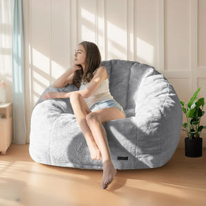 सुपर नरम आधुनिक बीन बैग कुर्सी किशोर वयस्कों कॉर्डरॉय कपड़े आलसी सोफे हैंडल धोने योग्य बीन सोफा बिस्तर सुविधा - Product Image 6