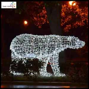 Vente flash : Décoration de Noël extérieure LED motif grand ours lumineux 2026 2027 - Product Image 6