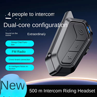 Accessoires pour écouteurs V1, prise en charge de l'intercom mains libres, microphone à réduction de bruit CVC, casque sans fil pour casque de moto