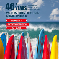 Planche de wakeboard en résine époxy avec noyau en placage de bambou, rembourrage en mousse EVA de haute qualité unisexe, pour les sports nautiques sur les lacs et les rivières