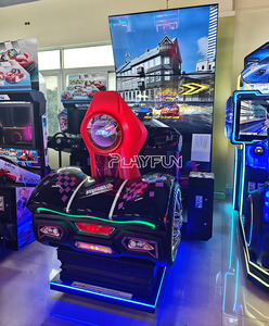Máquina de Juego de Carreras de Autos Arcade PlayFun de Doble Asiento Simulador Operada por Monedas para Sala de Juegos Conduce Rápido y Furioso - Product Image 3