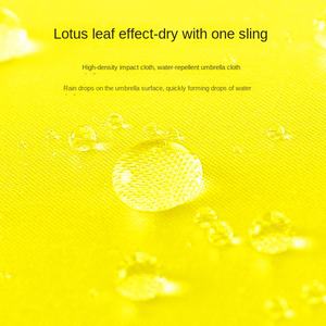 Parapluie pliant ultra-léger et compact avec poignée en alliage cinq plis et revêtement en caoutchouc noir, idéal pour la publicité et les activités en plein soleil - Product Image 4