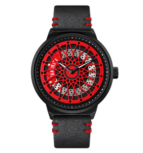 Orologio da Polso Uomo SKMEI 9217 con Design Creativo Cerchione Auto Sportiva Impermeabile 2020 - Product Image 6