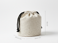 Sac à cordon en toile de coton recyclé haute résistance, respirant et robuste, avec corde épaisse, écologique, pour chaussures et voyages