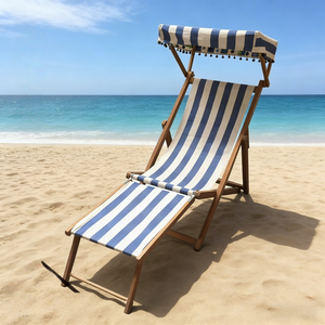 Chaise longue de style europé<span class=keywords><strong>en</strong></span> haut de gamme avec dossier réglable, dimensions personnalisables, <span class=keywords><strong>en</strong></span> tissu Oxford 600D ultra-résistant pour l'agencement au bord de la piscine - Product Image 2