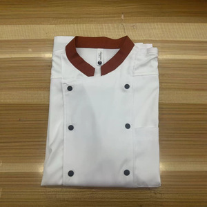 Uniforme de Chef para Catering, Ropa de Trabajo para Hombre, Manga Corta, Transpirable, Poliéster, Uniforme para Cocina/Panadería, Chaqueta de Chef de Manga Larga - Product Image 4