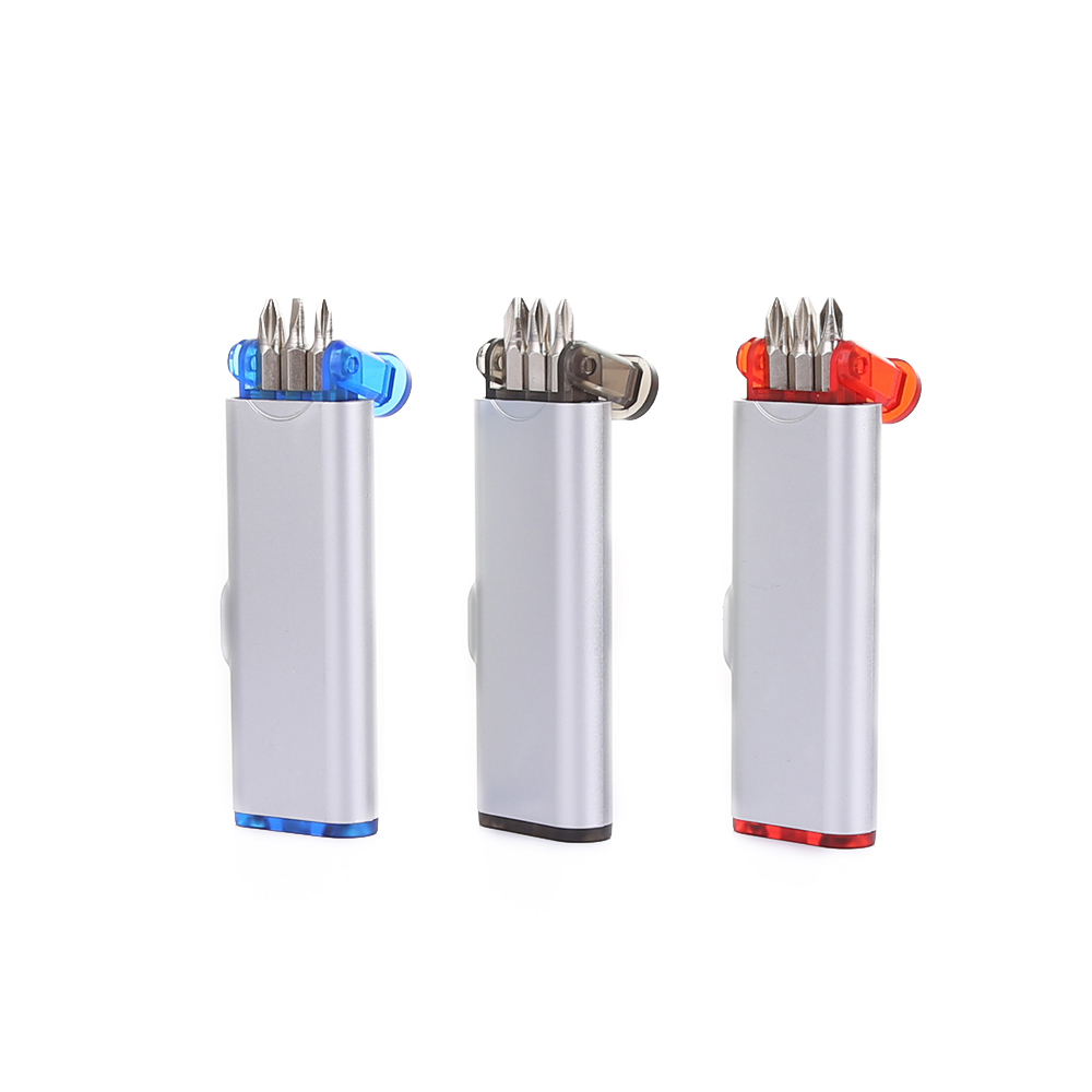 Цветной маленький Набор отверток 3 в 1 со светодиодной подсветкой для отверток