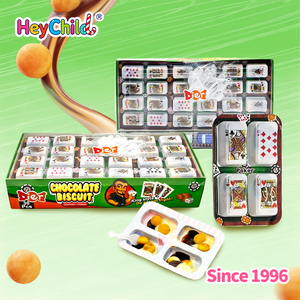 Vente de gros Bonbons Marque privée Amusant pour enfants Collation au chocolat Combo <span class=keywords><strong>Biscuits</strong></span> au chocolat en forme de poker Parfait pour les jeux créatifs - Product Image 4