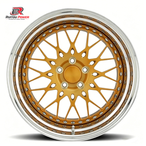 Jantes forgées en alliage sur mesure 2 pièces à déport profond pour course de dragster, 17, 18, 20 pouces, pour voitures <span class=keywords><strong>BMW</strong></span> Toyota (5x114.3, 5x115, 5x120, 5x127, 5x139.7) - Product Image 3