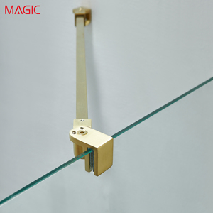 Paroi de douche coulissante en alliage d'aluminium à cadre étroit, style nordique, pour salle de bain domestique, avec fonction de blocage de l'eau - Product Image 4
