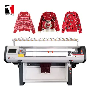 T.W.H. simple double system high speed cost effective computerized automatic sweater flat knitting machine