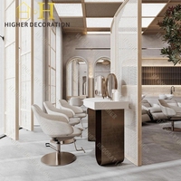 Meuble de salon de manucure avec porte en verre Vitrine de salon pour comptoir de magasin Comptoir de magasin de fantaisie Design