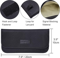 Sac étanche Faraday anti-radiation pour téléphone portable, pochette anti-GPS et anti-RFID, sac Faraday scellé pour téléphone