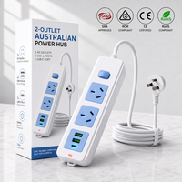 Australische Standard-Steckdosenleiste mit Kabel und Mehrfachsteckdosen mit USB-Anschlüssen für Argentinien und den Hausgebrauch