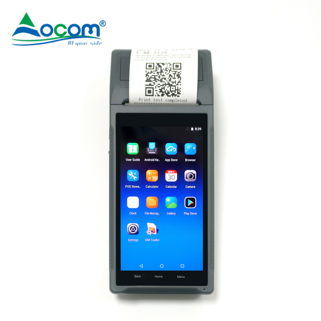OEM Android POS Q2 Billing Machine Parking Ticketing Device Handheld Mobile Pos Terminal with Printer and Qr Code Scanner