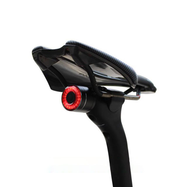 RTS Bike Smart Brake Tail Light Waterproof Rechargeable Led Bicycle Light Accessories Mountain Bicycle Safety Warning Light
